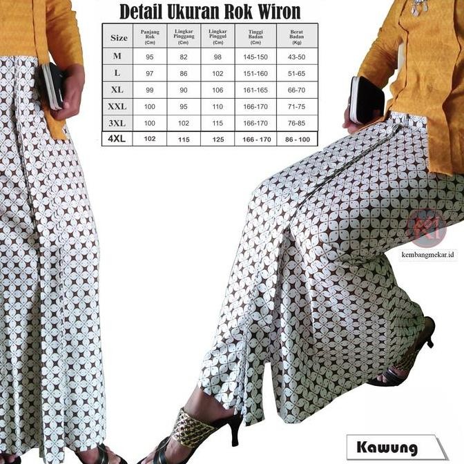 ORIGINAL ROK WIRON BATIK - Rok lipit jawa exlusive High Quality Katun