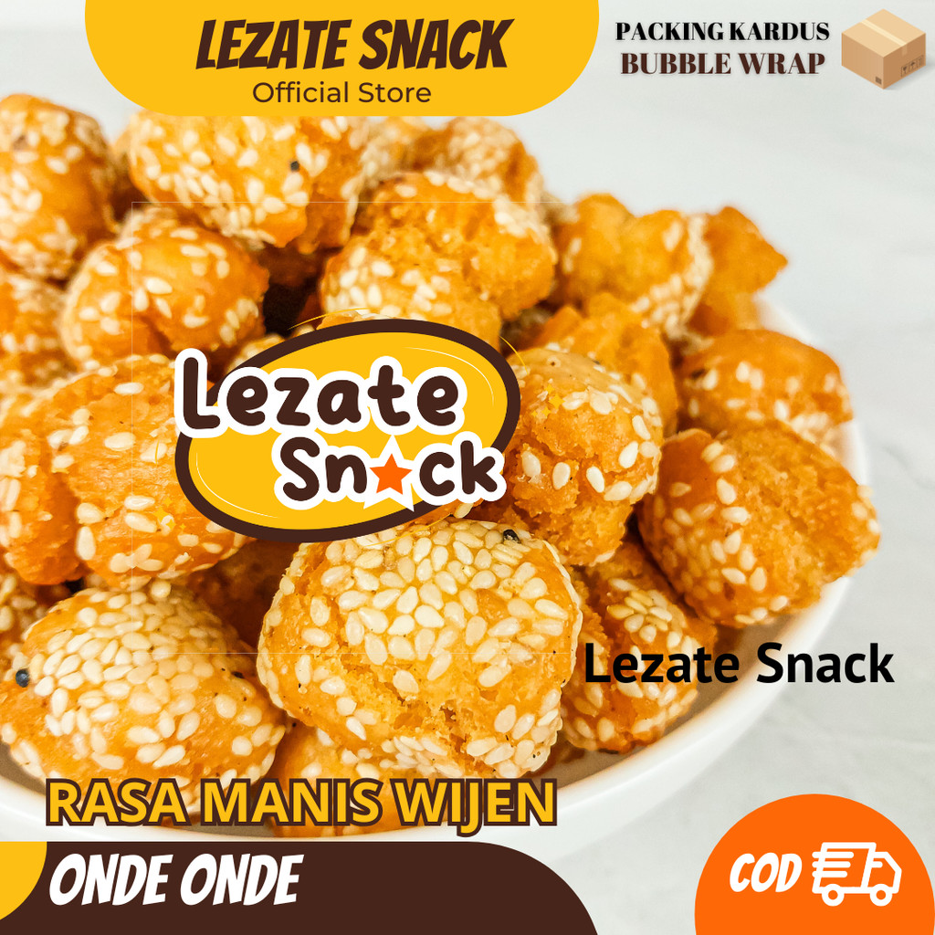 Onde Onde Mini Kering 1KG Murah Enak Renyah KiloanEmpuk Kualitas Premium / Kue Jadul Onde Onde Ketaw