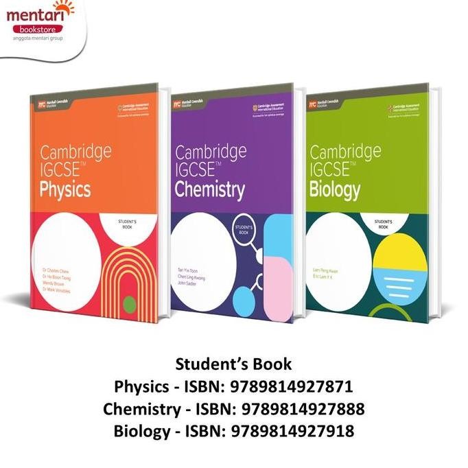 MARSHALL CAVENDISH IGCSE SCIENCE SET | BUKU FISIKA, & BIOLOGI SMA KURIKULUM CAMBRIDGE STOK TERBATAS