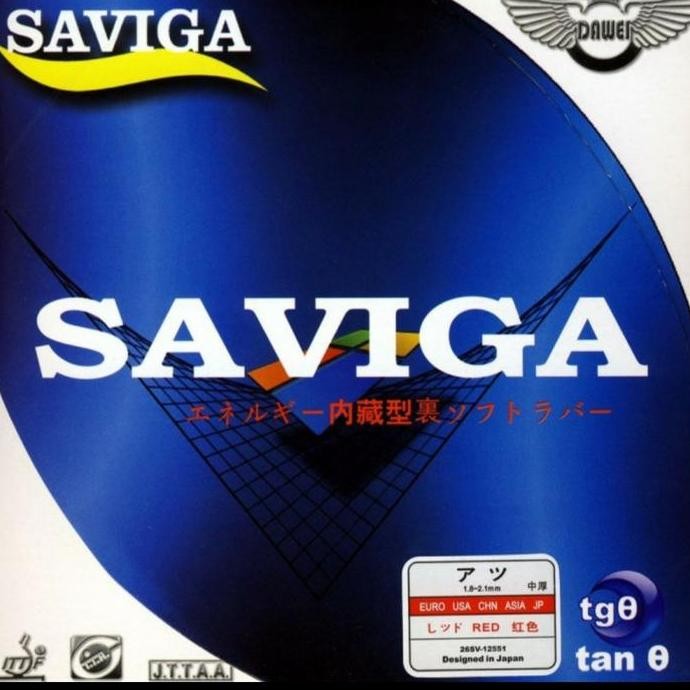 Karet Bat Pingpong Dawei Saviga Blue