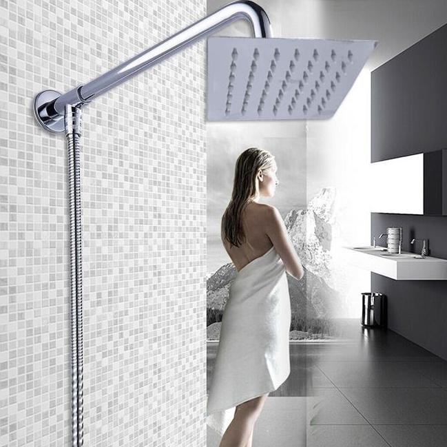 Wall Flange Shower Tancap Dinding Flange Shower Kran Cabang Air Pipa Stainless 1/2 Inch Js-57