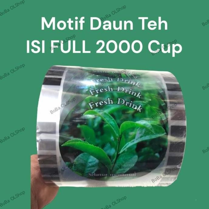 (Allthebest) Seal Cup Daun Teh - Plastik Lid cup Daun Teh ISI 2000 Cup