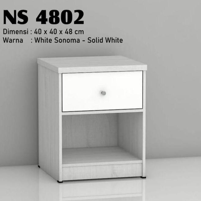 Nakas Minimalis Meja Samping Tempat Tidur Laci Serbaguna