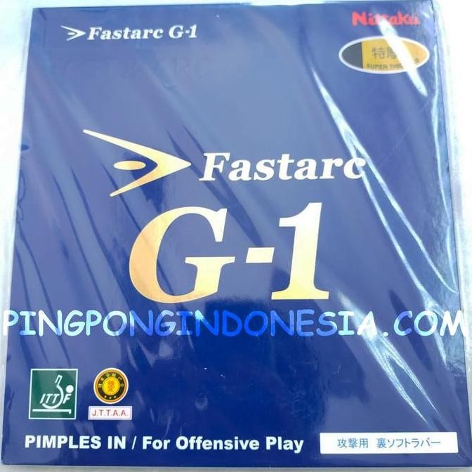 Nittaku FastArc G1 - Rubber Karet Pingpong Fast Arc G-1 Bet Tenis Meja