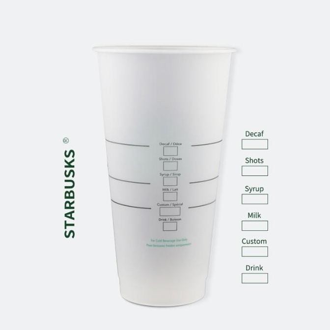 (Allthebest) Reusable Tumbler Starbucks Coffee Original Cup Venti 24oz+Sedotan