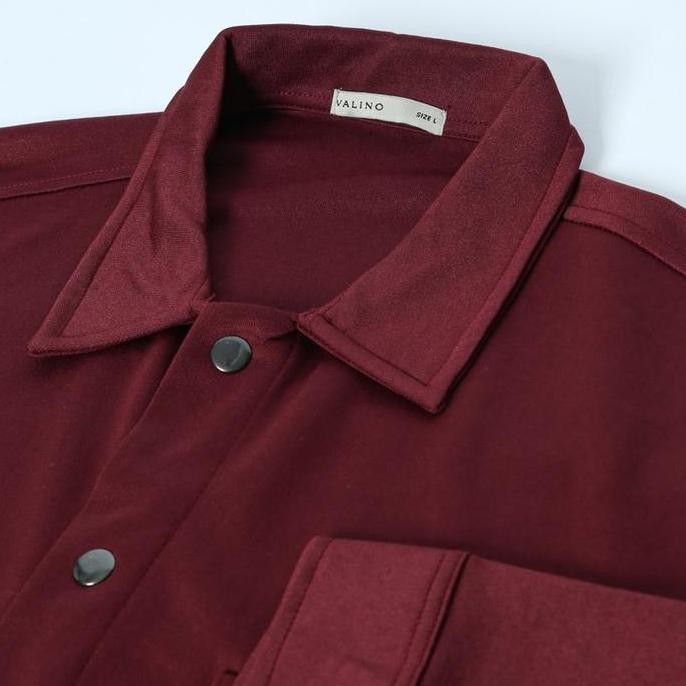 Promo Valino Jaket Pria Merah Maroon - V-Alco09-D5