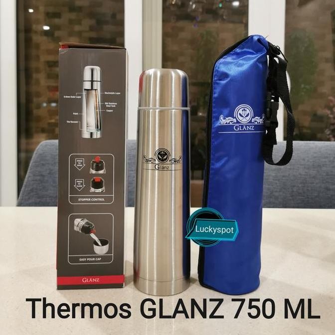 Siap Kirim Termos Air Panas Vacuum Flask 750ml - Thermos Stainless Tahan Lama