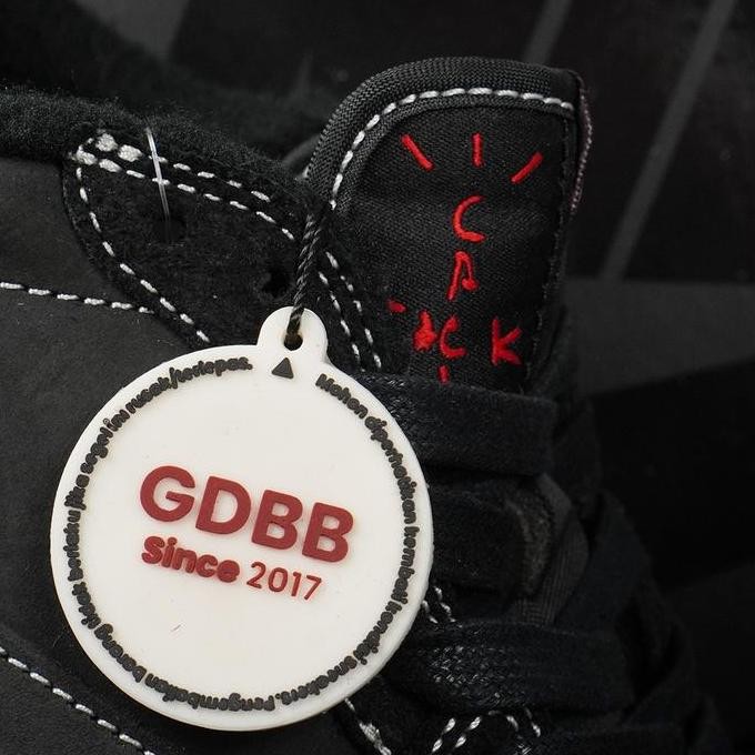 Grosir Air Jordan 1 Low Travis Scott Black Phantom Allblack Fullblack