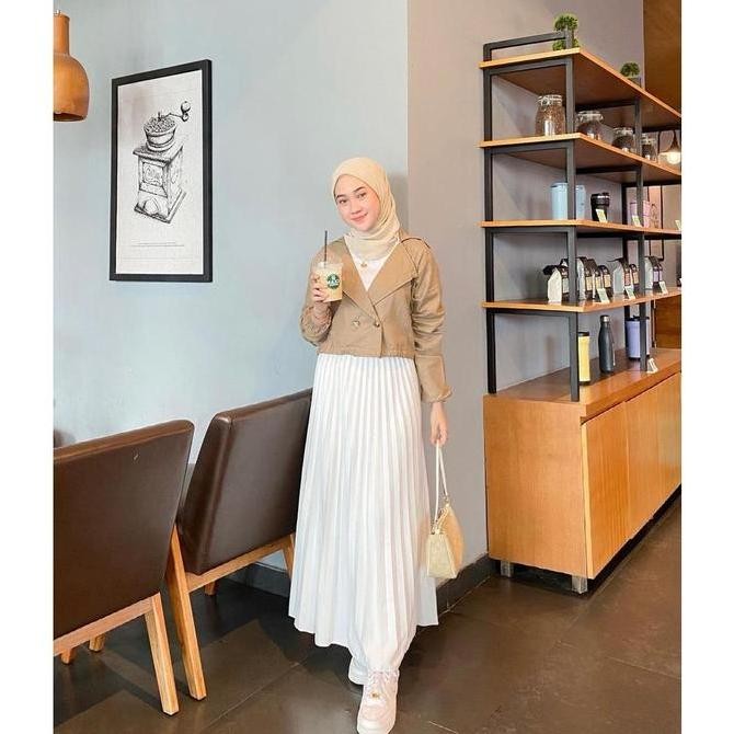 Promo Adara Blazer / Cardi Outer Wanita Outfit Kantor - Mocca