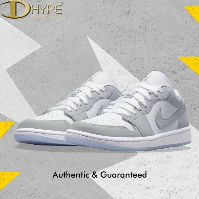 Promo Air Jordan 1 Low White Wolf Grey