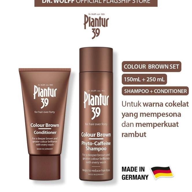 Terlaris Paket Plantur 39 Brown Kit - Brown Shampoo + Brown Conditioner Ready