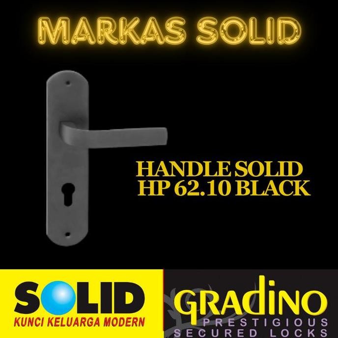 Gagang Pintu/Handle Pintu Hitam Solid Hp 62.10 Black
