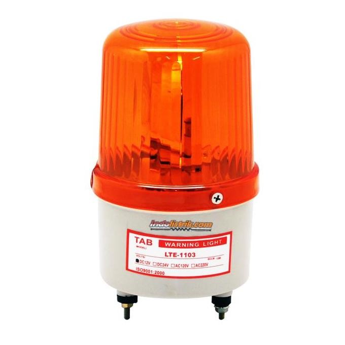 Lampu Darurat Bohlam 4 " Rotary Warning Light 12V Dc Tab Asli