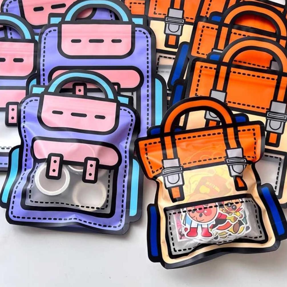 

10pcs Plastik Snack, Goodie Bag Hadiah Ziplock Birthday Packaging Bag aSt