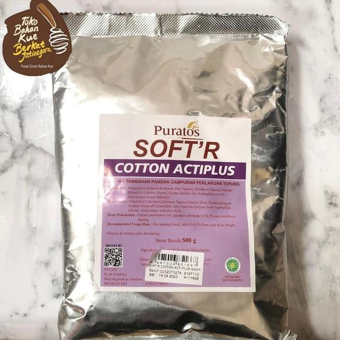 

Puratos Soft'R Cotton Acti-Plus 500 Gr / Pelembut Roti /Bread Improver Kualitas Terbaik Harga Termurah