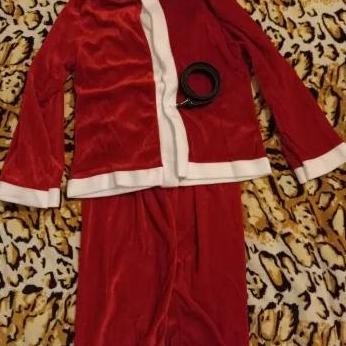 Kostum Santa Claus Anak Beludru Cosplay Santa Claus Costume