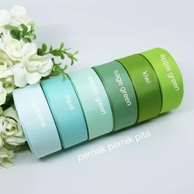 

Baru Pita Grosgrain Import Premium 2.5cm x 9 Meter Ribbon Hiasan Eksklusif
