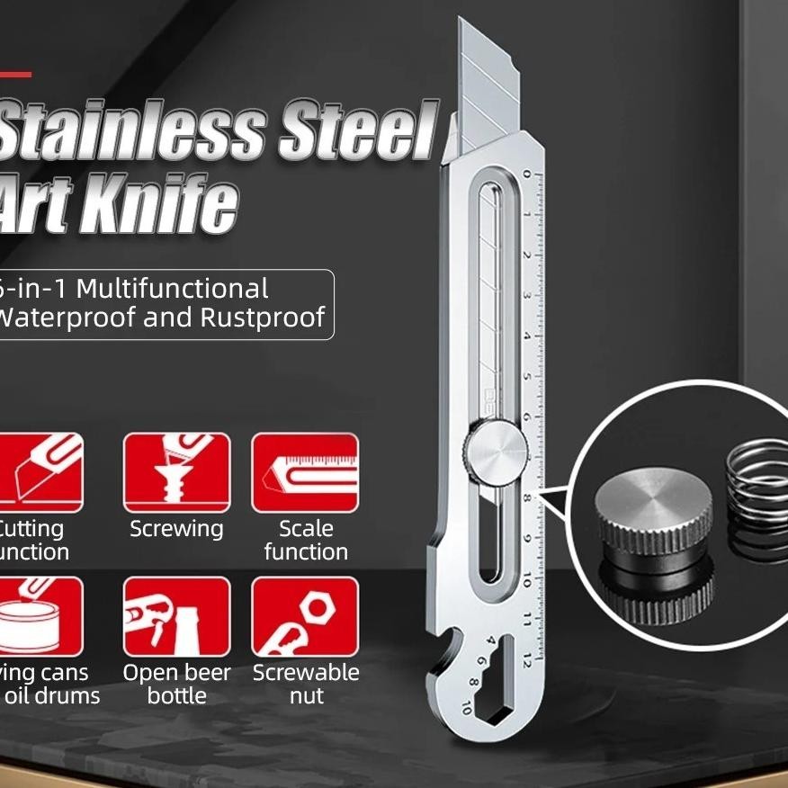 

Tk30 Cutter 18Mm Baja Besi Stainless Besar Mata Cutter Pemotong Kertas Potong Paing Paket