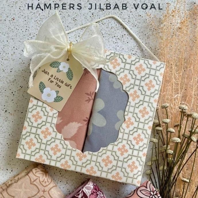 Ready Hampers Jilbab Voal Segiempat - Gift Wisuda Wedding Pengajian Kado Estetik