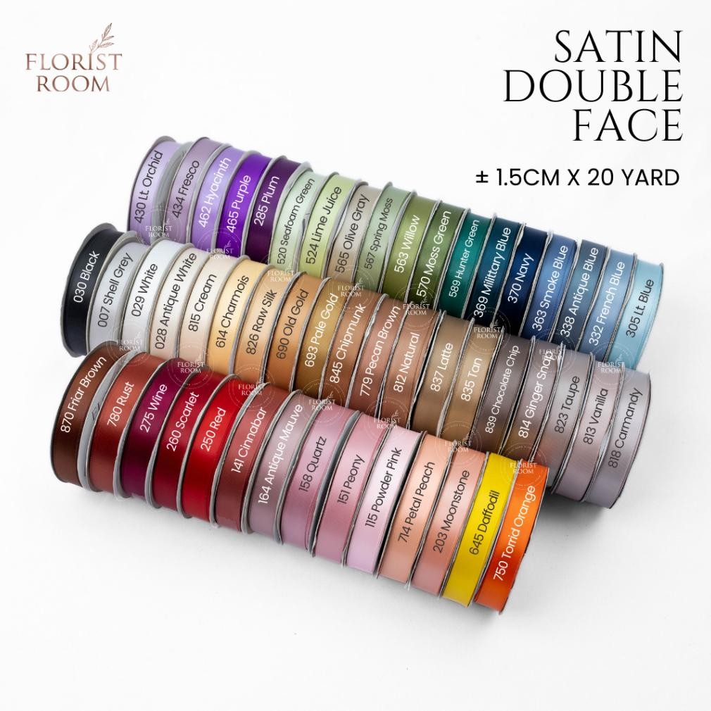 

Pita Satin Double Face 1.5cm x 20yard - Satin Ribbon aSt