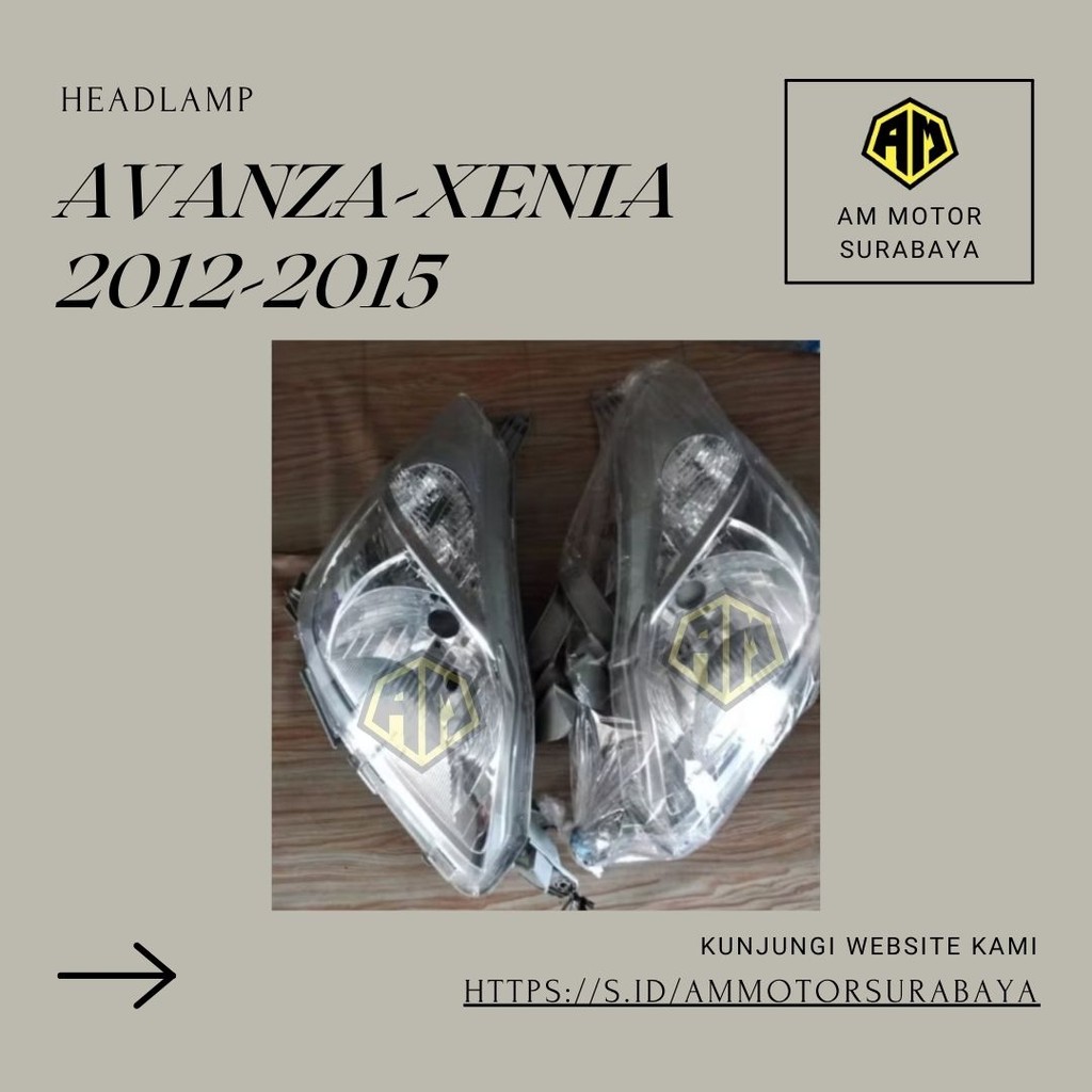 Headlamp ALL NEW AVANZA / XENIA 2012-2015