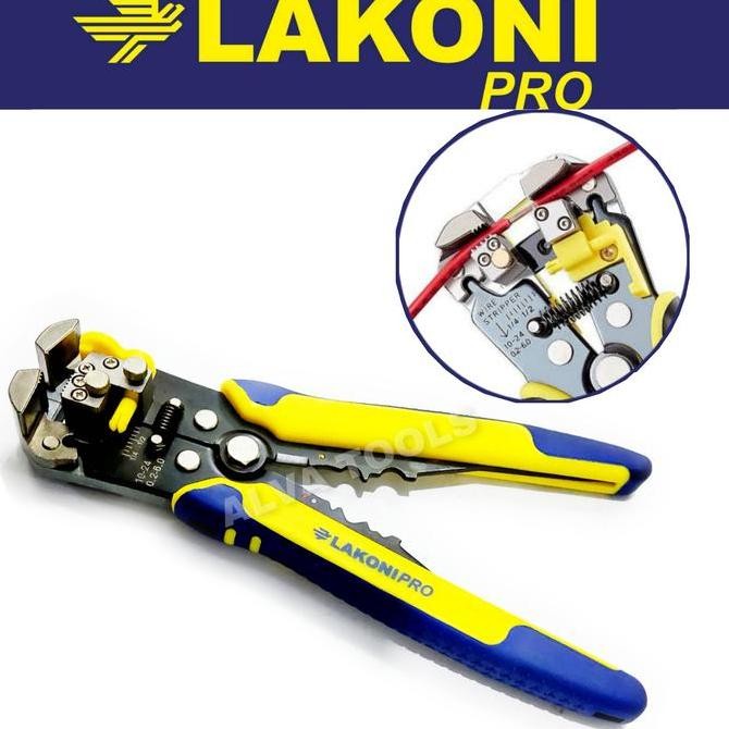LAKONI TANG POTONG KUPAS KABEL OTOMATIS AUTOMATIC WIRE STRIPPER 401800 ORIGINAL DAN TERPERCAYA
