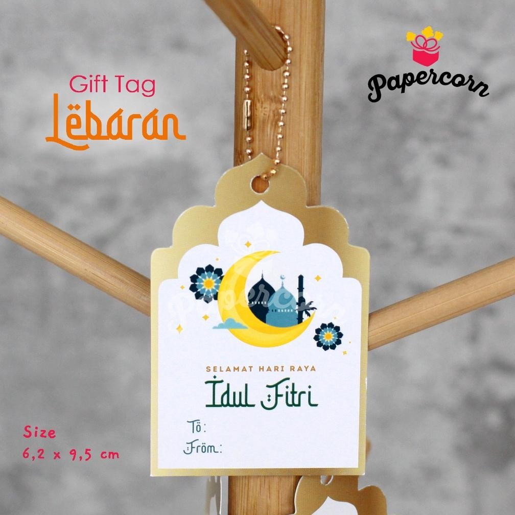 

Gift Tag - Kartu Ucapan Idul Fitri & Rantai Gift Tag Rose Gold (ISI 10 PCS) aSt