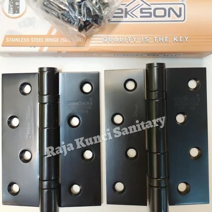 Engsel Dekson Hitam 4"X3"X3Mmx2Bb Deluxe Sus 304/Engsel Pintu Dekson