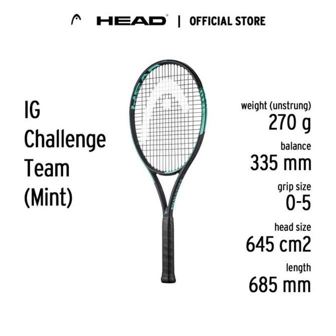 Terlaris HEAD Tennis Racket IG Challenge SC20 Series 2024 - Raket Tenis Terpasang Senar Best seller