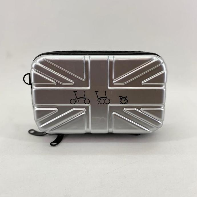 Koper mini sepeda lipat Koper depan silver Front block Tas Kecil