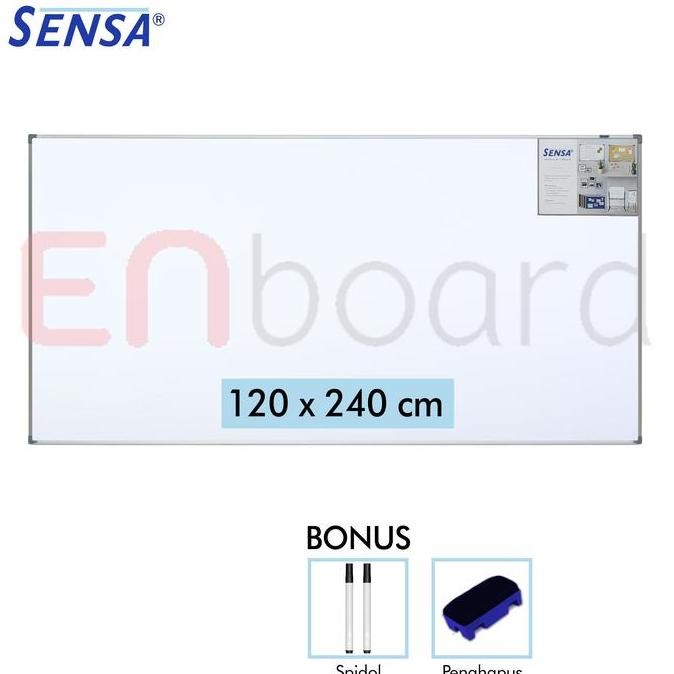 

Siap Kirim Whiteboard Gantung Single Face Sensa 120x240cm - Papan Tulis Gantung Kantor Sekolah
