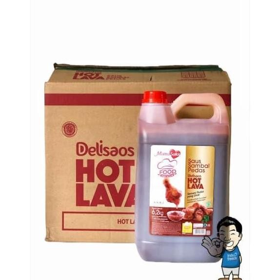 

Promo Mamasuka Sambal Delisaos Hot Lava 6.2Kg - Saus Cabai Super Pedas Halal