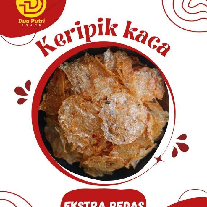 

CCF Keripik Kaca Viral 1kg & 500g Kripca pedas Daun Jeruk Extra Pedas Snacks Food Kripik keripik kaca well