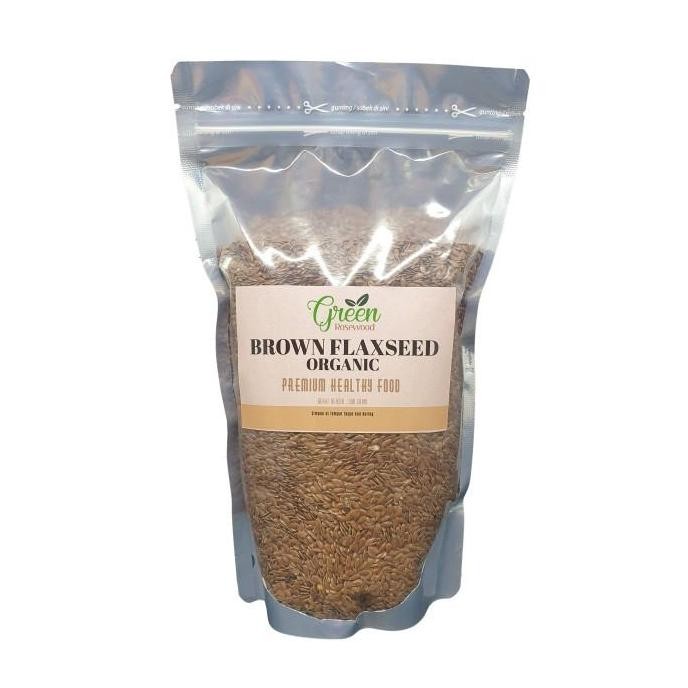 

(Allthebest) ORGANIC BROWN FLAXSEED 500 GRAM PREMIUM - BIJI RAMI 500 GR - FLAXSEEDS