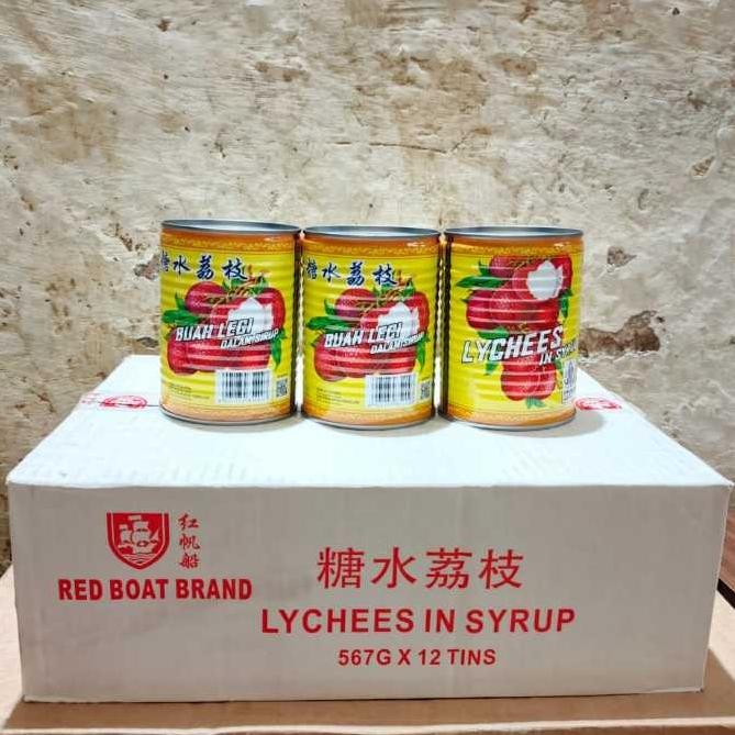 

(Exp 2027) Red Boat Lychee In Syrup Can - Leci Kaleng Red Boat Nd 565Gr 1 Dus Isi 12 Terbaru