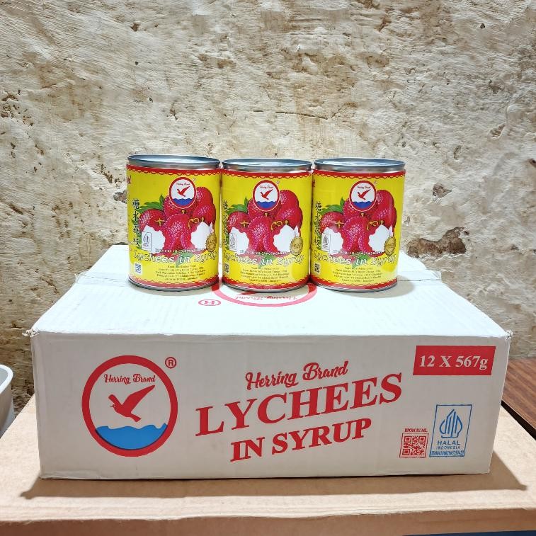

[Exp 2027] Herring Lychee In Syrup Can - Leci Kaleng Herring / Su Nd 565Gr 1 Dus Isi 12 Kaleng Terbaru