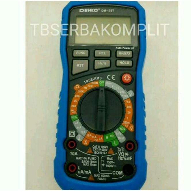 Alat Ukur Dm-179T Dm 179 T Dekko Kapasitor Resistor Transistor Hfe