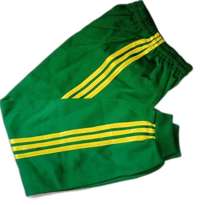 (Allthebest) celana training Hijau list kuning SD SMP SMA