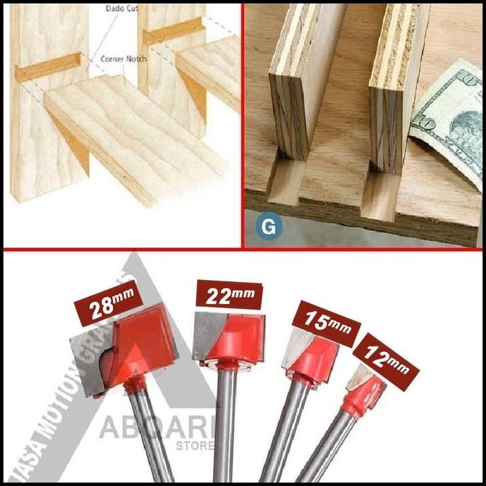 bottom cleaning router bit set / straight bit set / sloting bit set