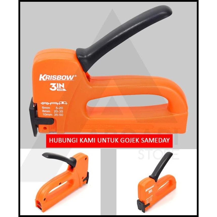 

krisbow staples tembak / staple gun plastik / step gun
