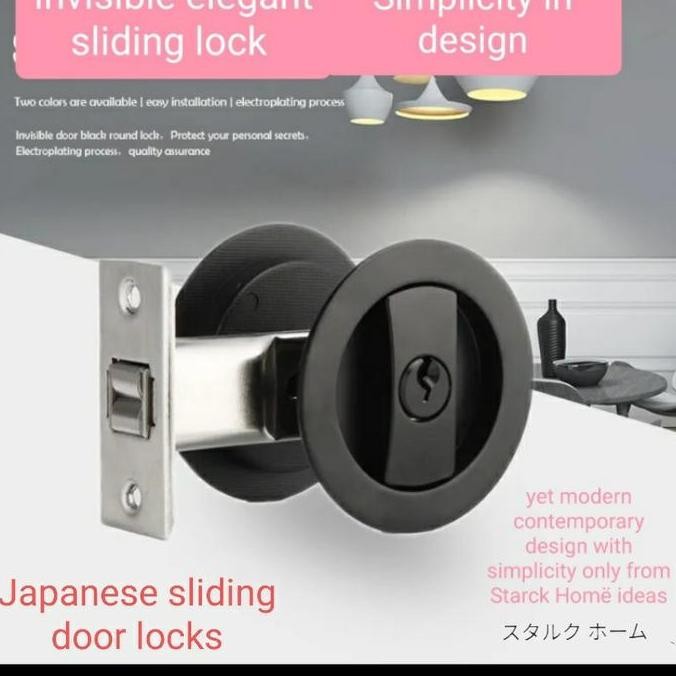 KUNCI HANDLE PINTU GESER SLIDING LOCK SET MODERN ORIGINAL DAN TERPERCAYA