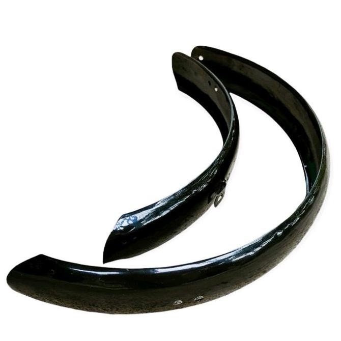 SPAKBOR SEPEDA 16 INCH FENDER SELI LIPAT MINI MINION RING 16" MUDGUARD HITAM BESI SLEBOR DEPAN BELAK