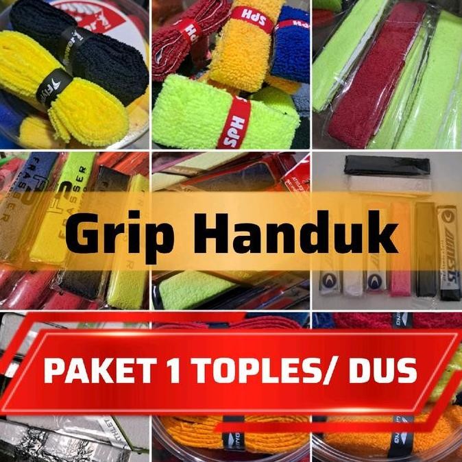 Siap Kirim Grosir Grip Handuk Raket Badminton - Towel Grip Bulutangkis Isi Banyak