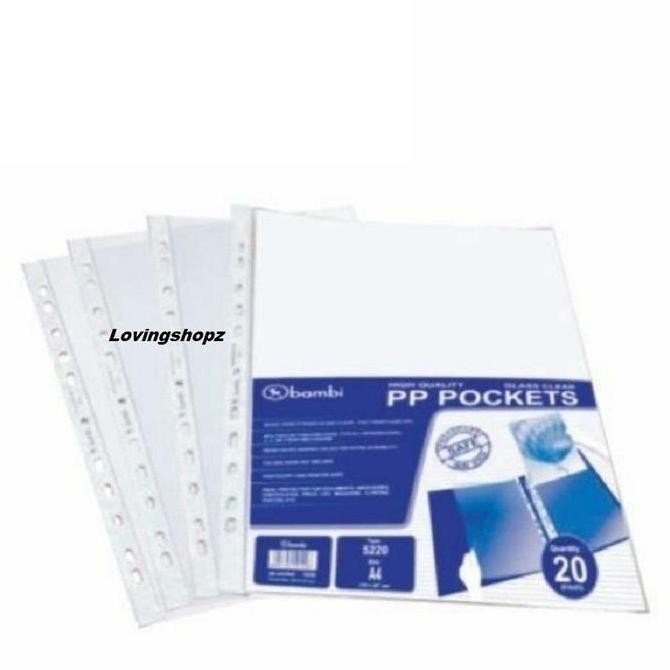 

Tersedia PP Pocket Plastik Bambi A4 - Isi Binder Plastik Kantor & Sekolah