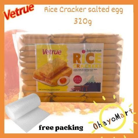 

Vetrue Japanese Rice Crackers Telur Asin Snack Beras Jepang 300gr Stok Terbatas