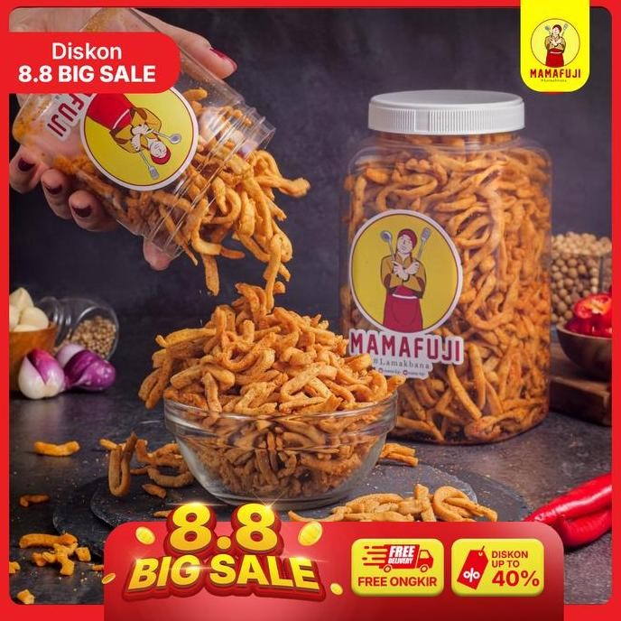

Mama Fuji Kue Bawang Spicy 750gr - Cemilan Pedas Gurih Lebaran Stok Terbatas