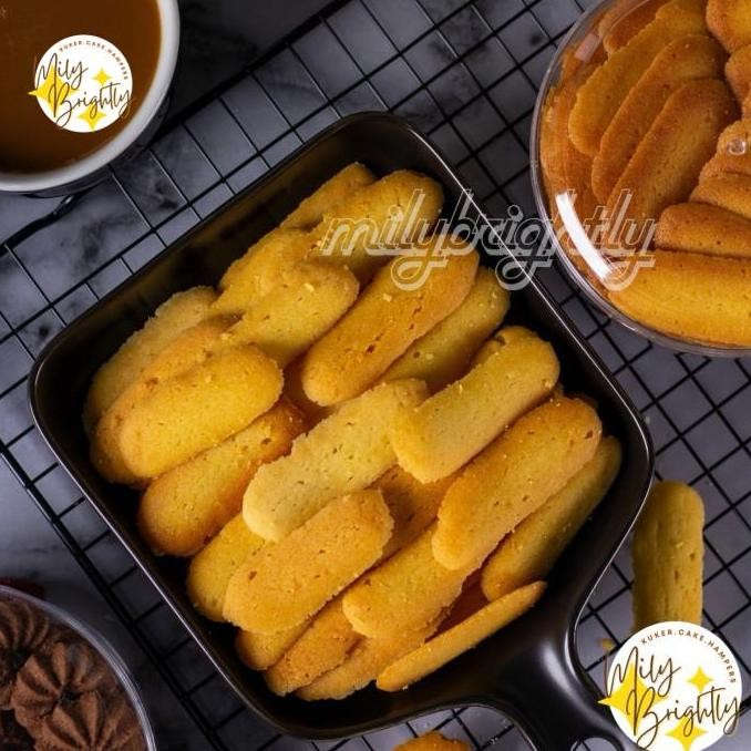 Kue Lidah Kucing 250gr - Kue Kering Tipis Renyah Premium Stok Terbatas