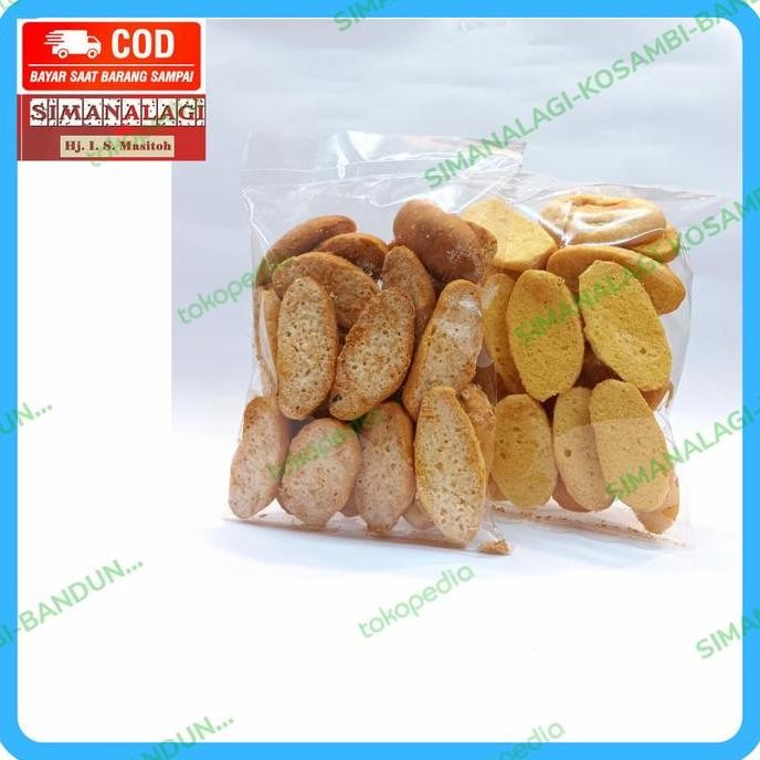 

Bagelen Keju & Butter 250gr - Roti Kering Oleh Oleh Bandung Stok Terbatas