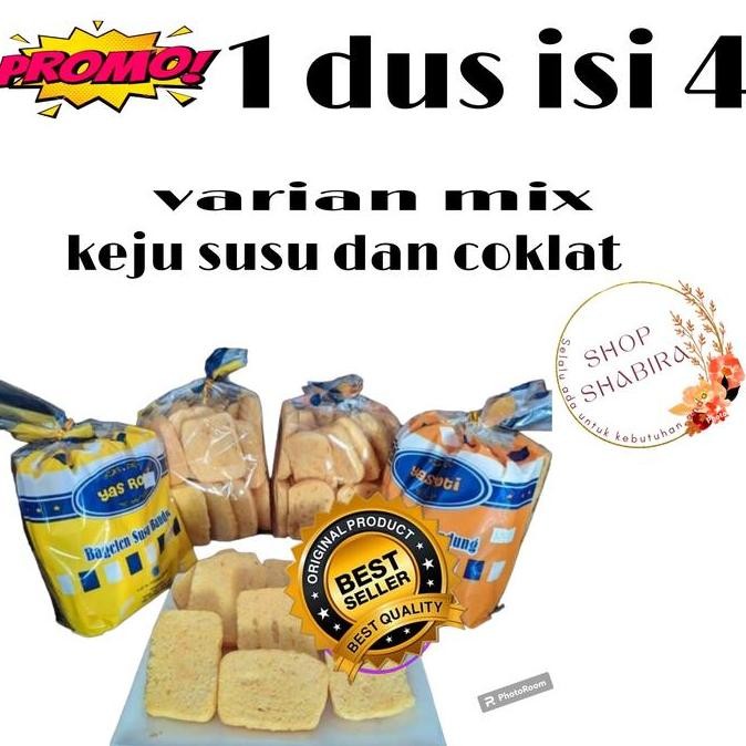 

Roti Kering Bagelen 1 Dus Isi 4 Rasa Coklat Susu Kacang Stok Terbatas