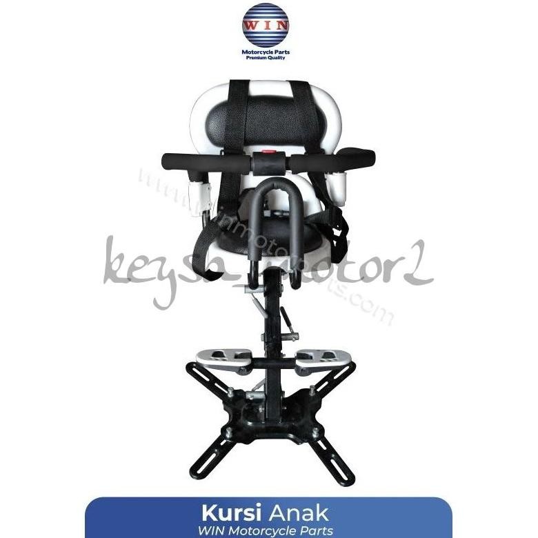 Kursi Boncengan anak portable untuk motor matic merek win/jok duduk bayi/baby chairdengan seat belt 